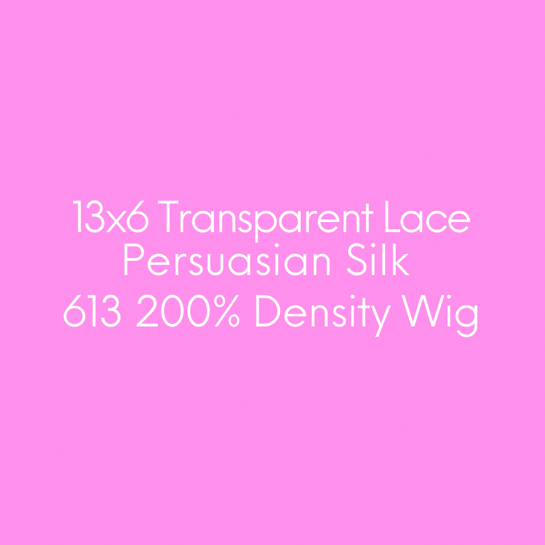 13x6 613 Transparent LACE Wig (613 Persuasian Silk Straight)