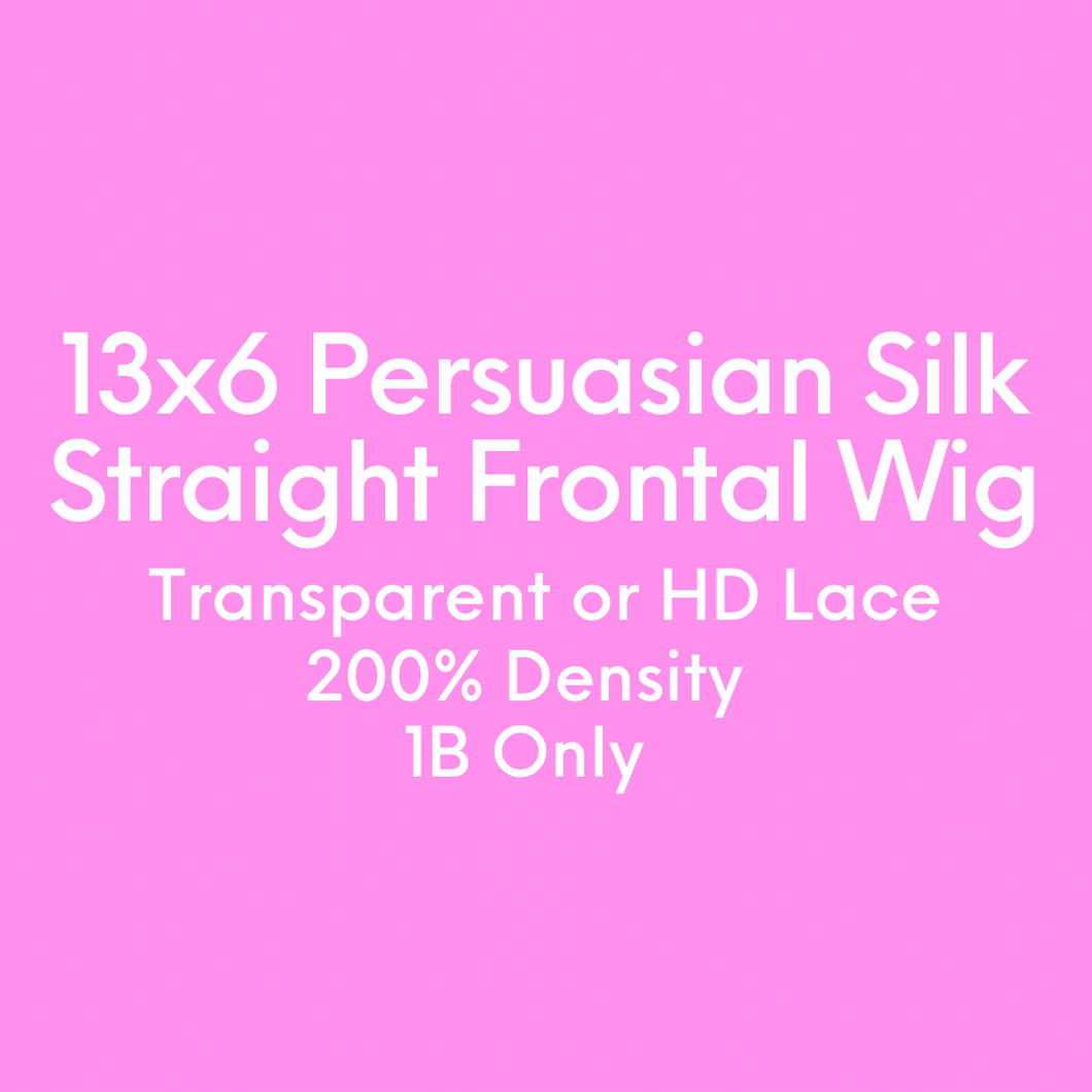 13x6 Frontal 1B Persuasian Silk Straight Wig (Transparent & HD)